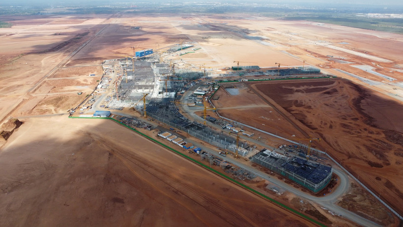 Nhà ga hành khách sân bay Long Thành. (Ảnh: Công Phong/TTXVN)