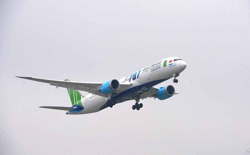 Dòng máy bay Boeing 787-9 sẽ được Bamboo Airways dự kiến khai thác đường bay thẳng Hà Nội-Melbourne vào đầu năm 2021. (Ảnh: CTV/Vietnam+)