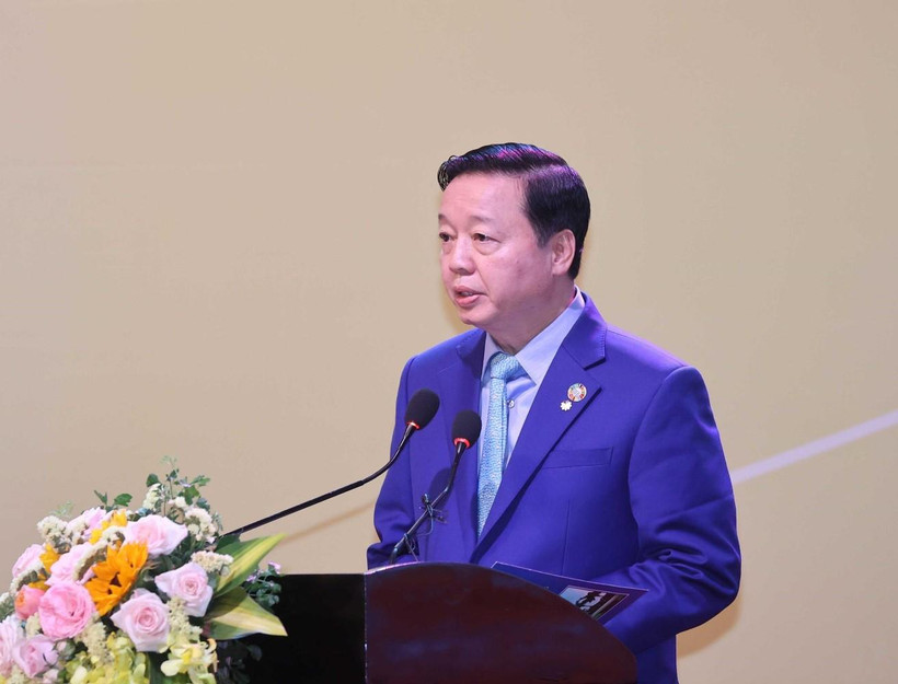 Bộ trưởng Bộ Tài nguyên và Môi trường Trần Hồng Hà. (Ảnh: Thống Nhất/TTXVN)