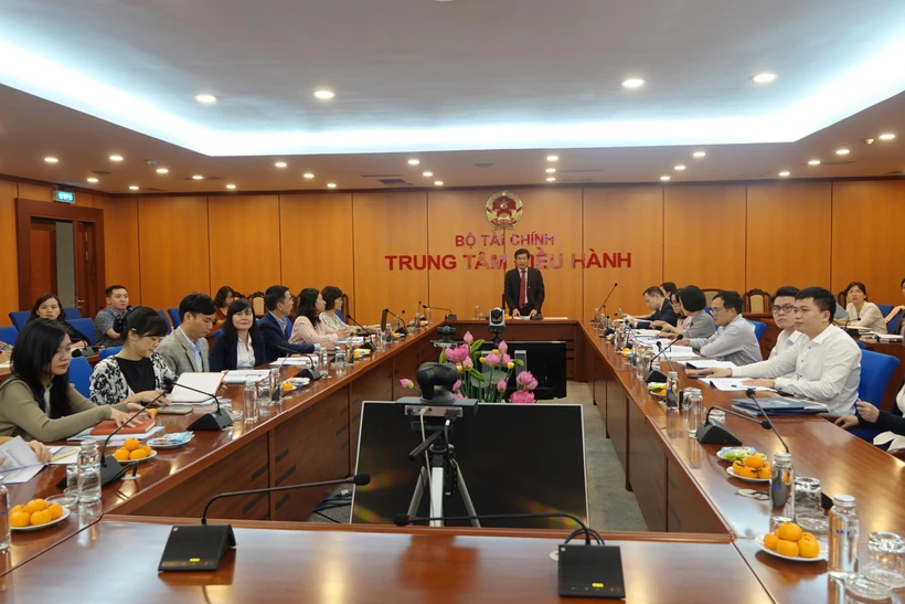 Hội thảo chuyên đề về “Quản lý rủi ro cho vay lại và bảo lãnh Chính phủ” diễn ra trong 2 ngày 19-20/11. (Ảnh: Vietnam+)