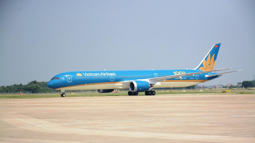 Máy bay của hãng hàng không Vietnam Airlines. (Ảnh: Việt Hùng/Vietnam+)