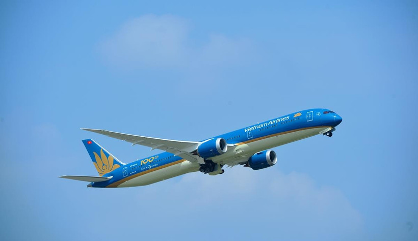 Vietnam Airlines đã buộc phải tạm dừng đường bay đi/đến Nga từ ngày 25/3. (Ảnh: CTV/Vietnam+)
