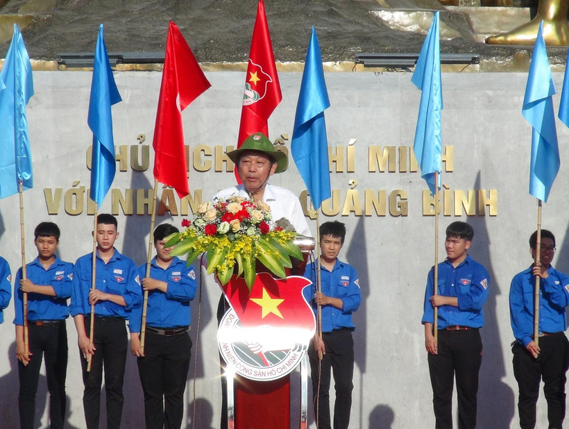 Phó Thủ tướng Thường trực Trương Hòa Bình phát biểu tại Lễ ra quân Chiến dịch Thanh niên tình nguyện Hè năm 2020. (Ảnh: Đức Thọ/TTXVN)