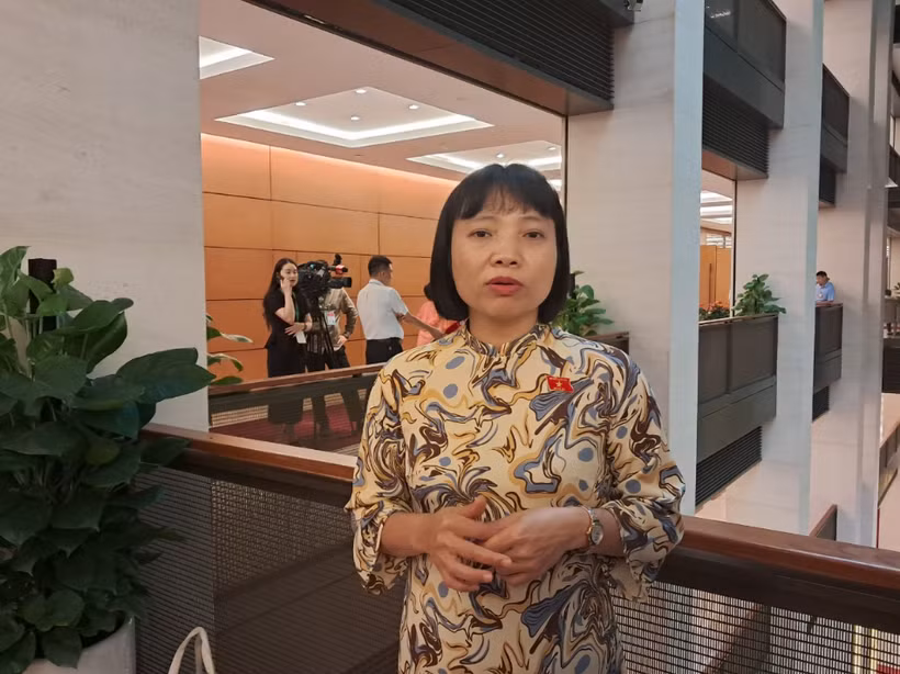 Đại biểu Quốc hội Nguyễn Thị Việt Nga, Phó Trưởng đoàn chuyên trách Đoàn đại biểu Quốc hội tỉnh Hải Dương. (Ảnh: Hùng Võ/Vietnam+)