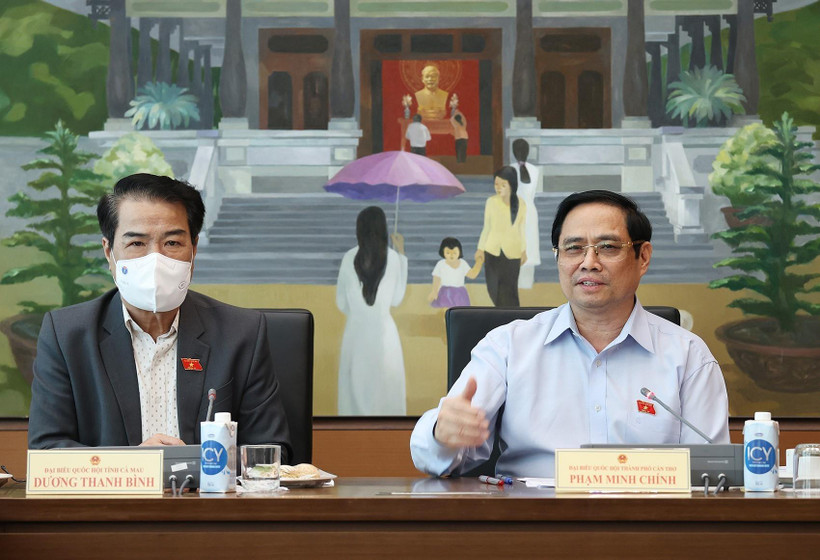 Thủ tướng Phạm Minh Chính phát biểu. (Ảnh: Dương Giang/TTXVN)