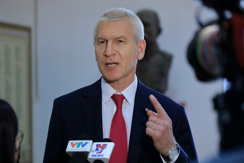 Bộ trưởng Thể thao Liên bang Nga Oleg Matytsin. (Ảnh: Trần Hiếu/TTXVN)