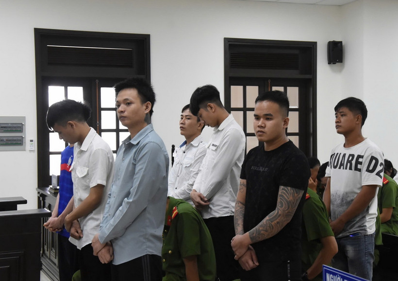 Các bị cáo tại phiên tòa. (Ảnh: TTXVN phát)