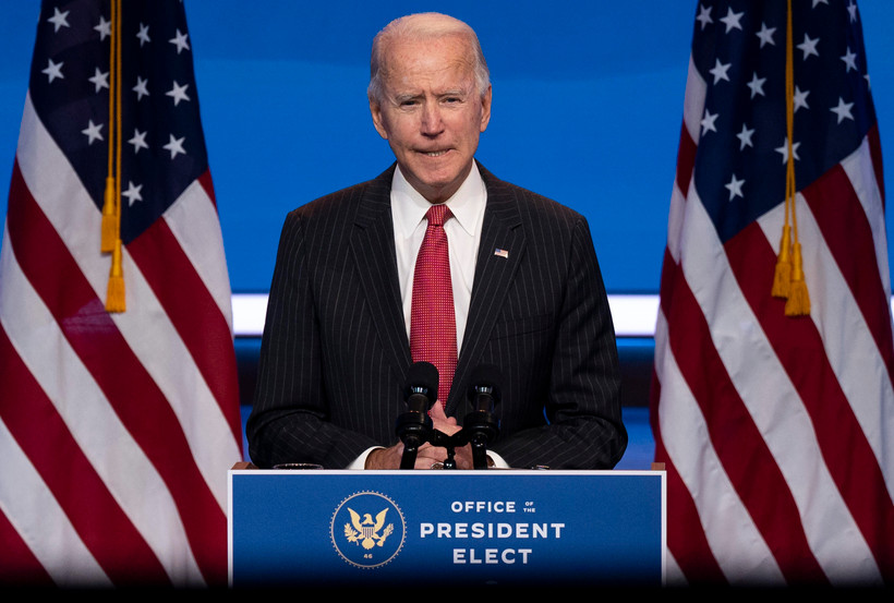 Ông Joe Biden phát biểu tại Wilmington, Delaware, Mỹ, ngày 19/11/2020. (Ảnh: AFP/TTXVN)