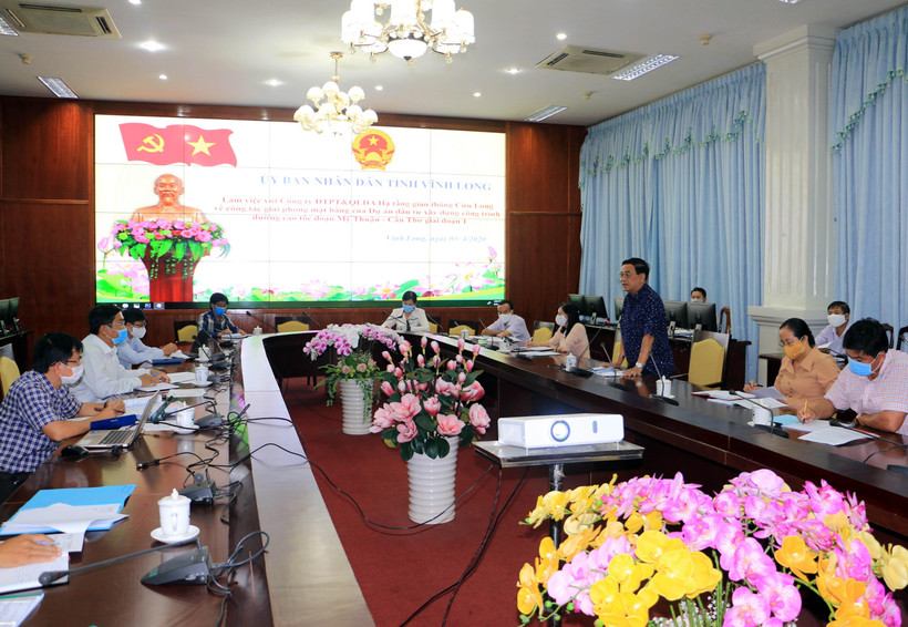 Quang cảnh buổi làm việc. (Ảnh: Phạm Minh Tuấn/TTXVN)