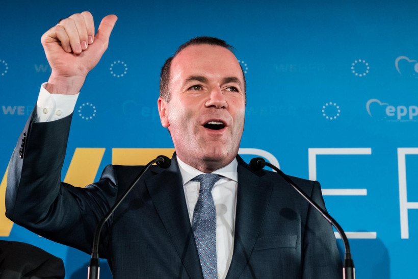 Ông Manfred Weber nhận được sự ủng hộ của Thủ tướng Đức Angela Merkel, nhưng lại bị Tổng thống Pháp Emmanuel Macron ngăn cản. (Nguồn: The Japan Times)