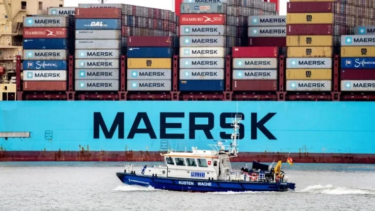 Maersk dừng vận chuyển hàng hóa qua Biển Đỏ. (Nguồn: Getty Images)