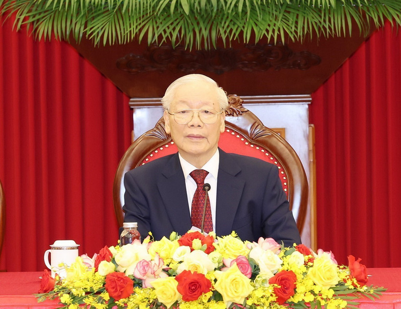 Tổng Bí thư Nguyễn Phú Trọng. (Ảnh: Trí Dũng/TTXVN)