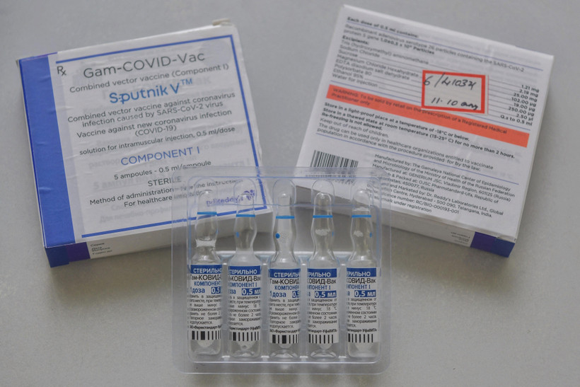 Vaccine Sputnik V ngừa COVID-19. (Ảnh: AFP/TTXVN)