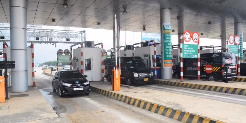 Đường cao tốc Hà Nội-Hải Phòng chỉ thu phí không dừng từ ngày 1/6. (Ảnh: Việt Hùng/Vietnam+)