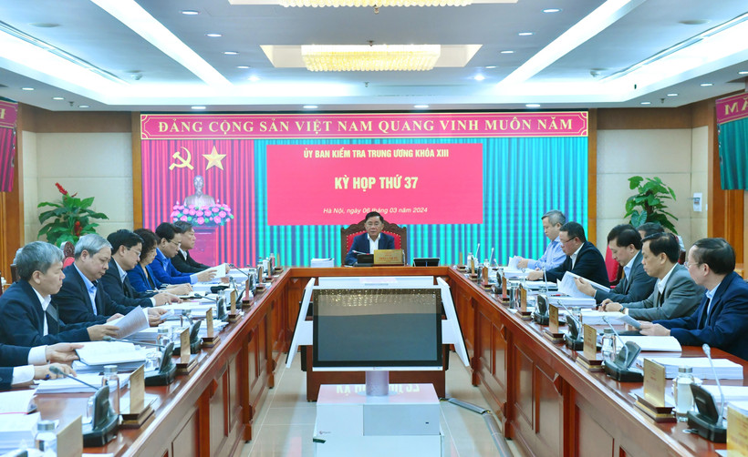 Quang cảnh Kỳ họp thứ 37 của Ủy ban Kiểm tra Trung ương. (Ảnh: Phương Hoa/TTXVN)