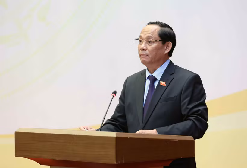 Phó Chủ tịch Quốc hội Trần Quang Phương phát biểu khai mạc. (Ảnh: An Đăng/TTXVN)
