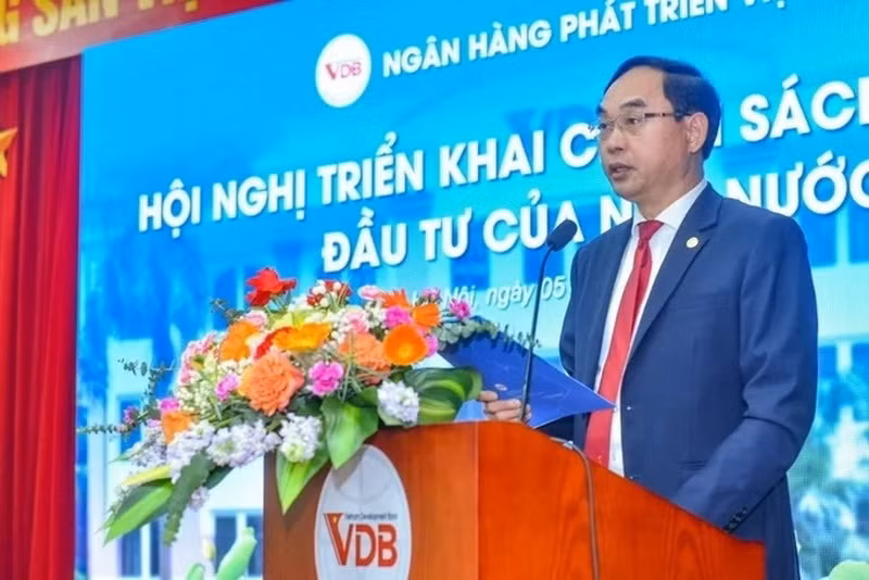 Tổng giám đốc Ngân hàng Phát triển Việt Nam Đào Quang Trường. (Nguồn: Cổng thông tin điện tử Chính phủ)