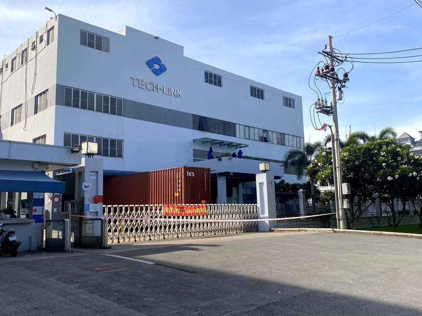 Các doanh nghiệp trong Khu chế xuất Tân Thuận có ca nhiễm COVID-19 tạm ngừng hoạt động để phòng dịch. (Ảnh: Thanh Vũ/TTXVN)