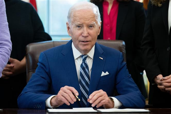 Tổng thống Mỹ Joe Biden. (Ảnh: AFP/TTXVN)