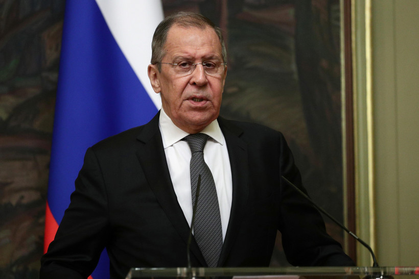Ngoại trưởng Nga Sergey Lavrov phát biểu tại cuộc họp báo ở Moskva ngày 14/12/2020. (Ảnh: AFP/TTXVN)