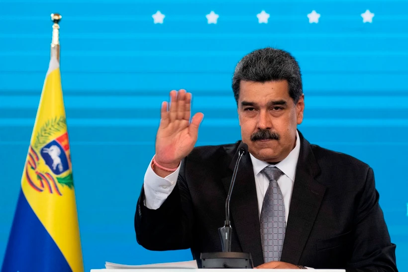 Đương kim Tổng thống Nicolas Maduro Venezuela chính thức tranh cử nhiệm kỳ ba. (Ảnh: AFP/TTXVN)