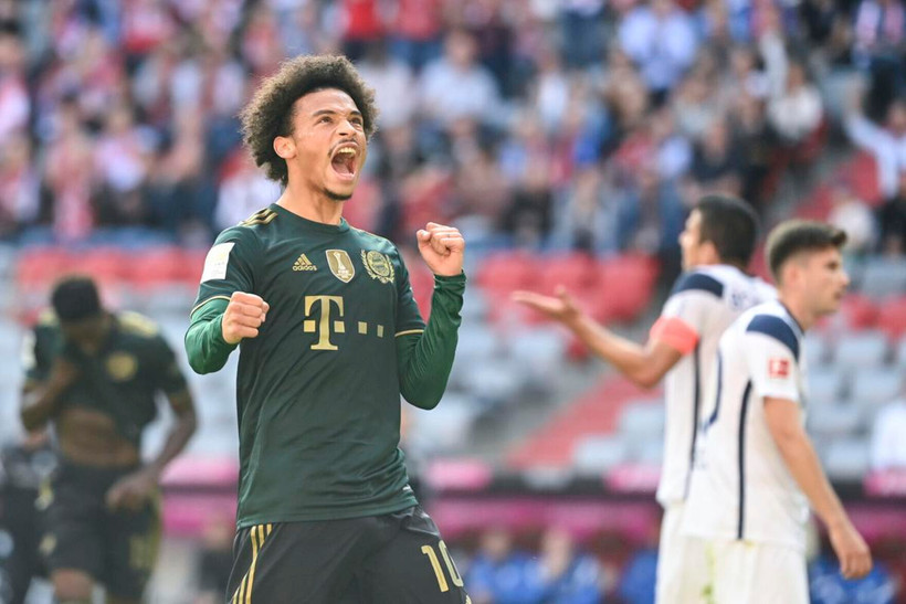 Sane góp công giúp Bayern thắng đậm. (Nguồn: Getty Images)