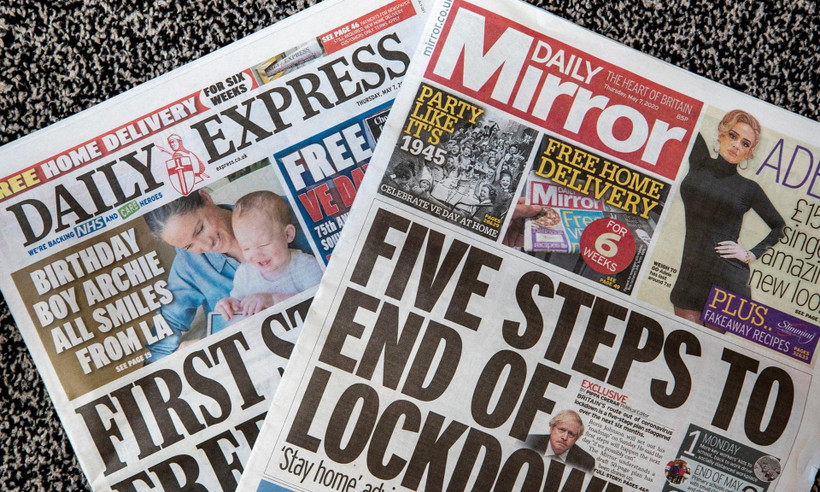 Daily Mirror và Daily Express. (Nguồn: PA)