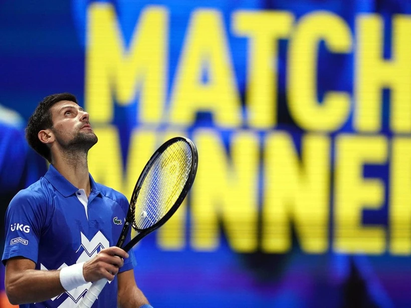 Djokovic thắng trận đầu tại ATP Finals 2020. (Nguồn: Getty Images)