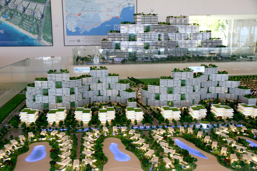 Mô hình tổ hợp nghỉ dưỡng - thể thao biển cao cấp theo tiêu chuẩn 5 sao quốc tế đầu tiên tại Bình Thuận, với quy mô hơn 90ha. (Ảnh: Nguyễn Thanh/TTXVN)