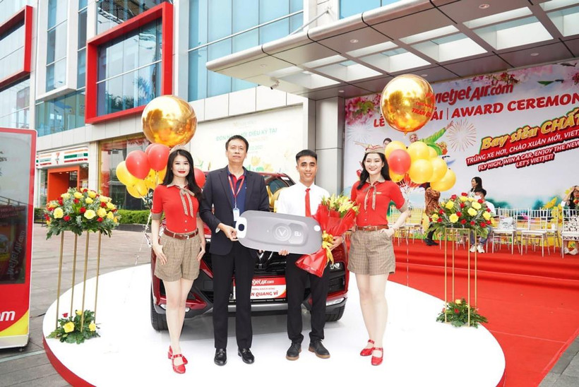Các chương trình khuyến mãi, kích cầu người dân đi lại của Vietjet luôn được nhiều khách hàng quan tâm. (Ảnh: CTV/Vietnam+)