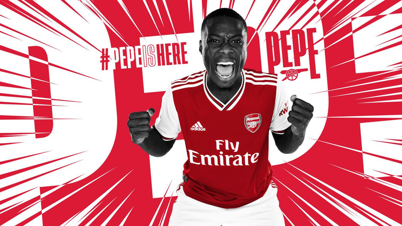 Nicolas Pepe đầu quân cho Arsenal. (Nguồn: Arsenal.com)