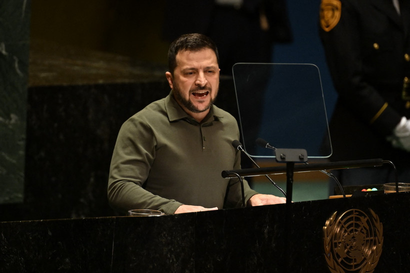 Tổng thống Ukraine Volodymyr Zelensky. (Ảnh: AFP/TTXVN)