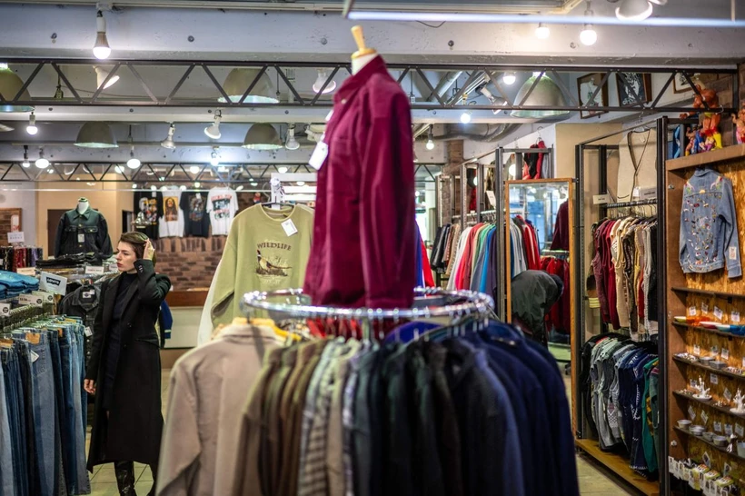 Một cửa hàng quần áo cũ tại Harajuku, Nhật Bản. (Nguồn: AFP)