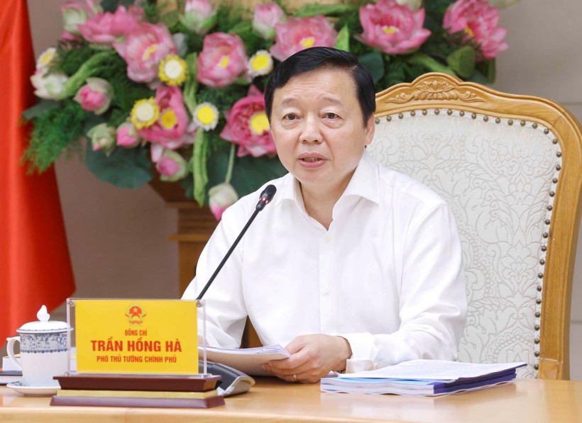 Phó Thủ tướng Trần Hồng Hà phát biểu. (Ảnh: Doãn Tấn/TTXVN)