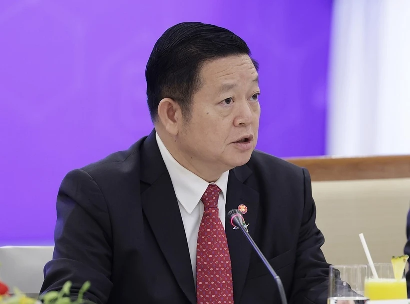 Tổng Thư ký ASEAN Kao Kim Hourn. (Ảnh: Dương Giang/TTXVN)