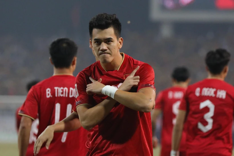 Tiến Linh tỏa sáng đưa Việt Nam vào chung kết AFF Cup 202. (Ảnh: Tá Hiển/Vietnam+)