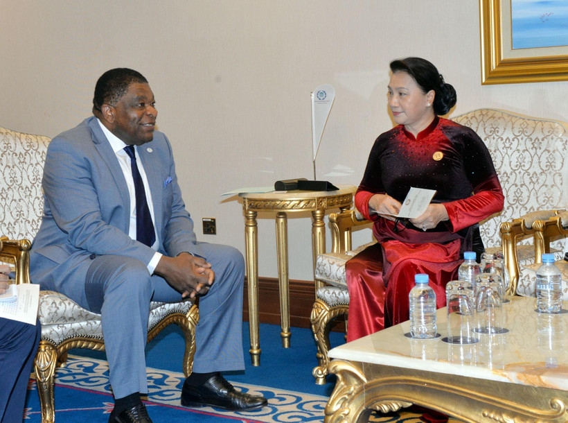 Chủ tịch Quốc hội Nguyễn Thị Kim Ngân tiếp Tổng Thư ký IPU Martin Chungong. (Ảnh: Trọng Đức/TTXVN) 