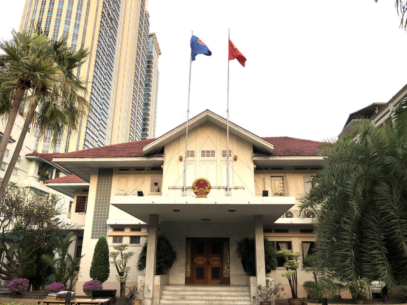 Trụ sở Đại sứ quán Việt Nam tại thủ đô Bangkok của Thái Lan. (Ảnh: Ngọc Quang/TTXVN)