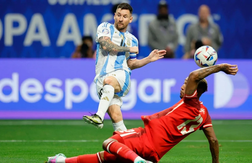 Messi lập kỷ lục trong ngày Argentina đánh bại Canada tại Copa America. (Nguồn: Getty Images)