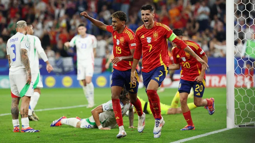 Đội tuyển Tây Ban Nha sớm giành quyền vào vòng 1/8 EURO 2024. (Nguồn: Getty Images)