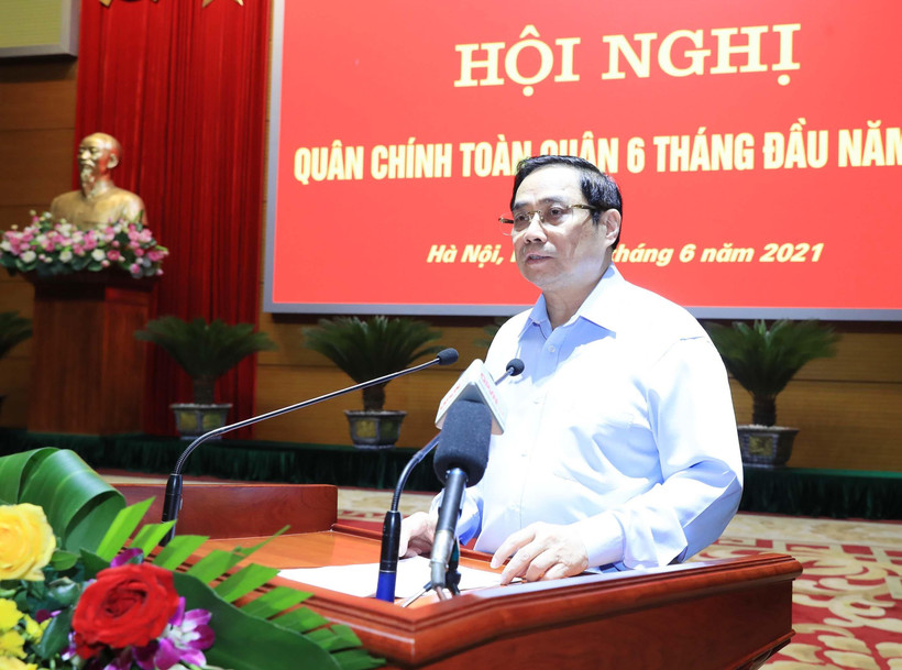 Thủ tướng Phạm Minh Chính phát biểu tại Hội nghị. (Ảnh: Trọng Đức/TTXVN)