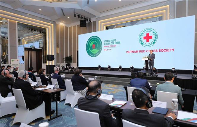 Phó Thủ tướng Chính phủ Trần Lưu Quang phát biểu. (Ảnh: Thanh Tùng/TTXVN)