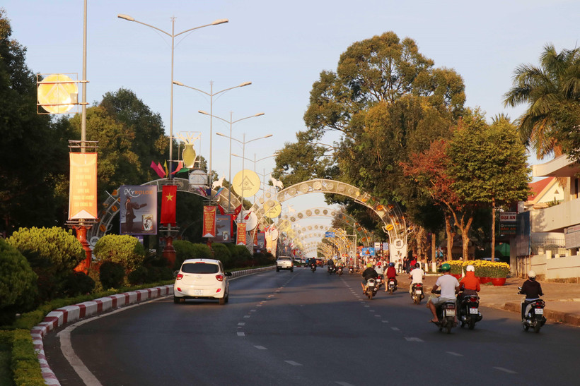 Bộ mặt thành phố Buôn Ma Thuột khang trang sau 45 năm giải phóng. (Ảnh: Tuấn Anh/TTXVN)