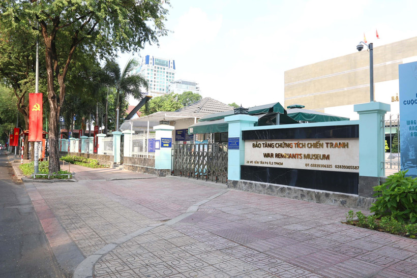 Bảo tàng Chứng tích chiến tranh tại Thành phố Hồ Chí Minh. (Ảnh: Thanh Vũ/TTXVN)