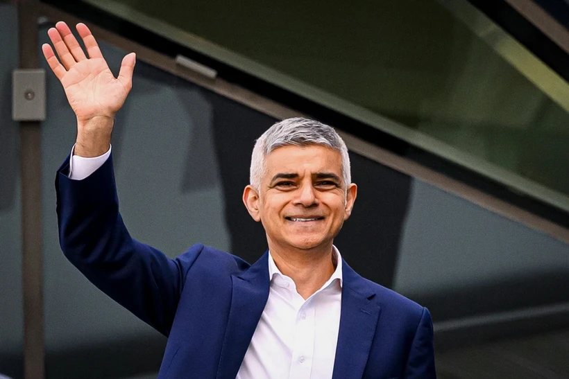 Ông Sadiq Khan lần thứ ba liên tiếp được bầu làm Thị trưởng London. (Nguồn: Getty Images)