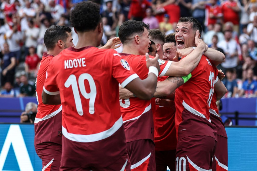 Thụy Sĩ liệu có thể tiếp tục gây bất ngờ khi đối đầu tuyển Anh? (Ảnh: THX/TTXVN)