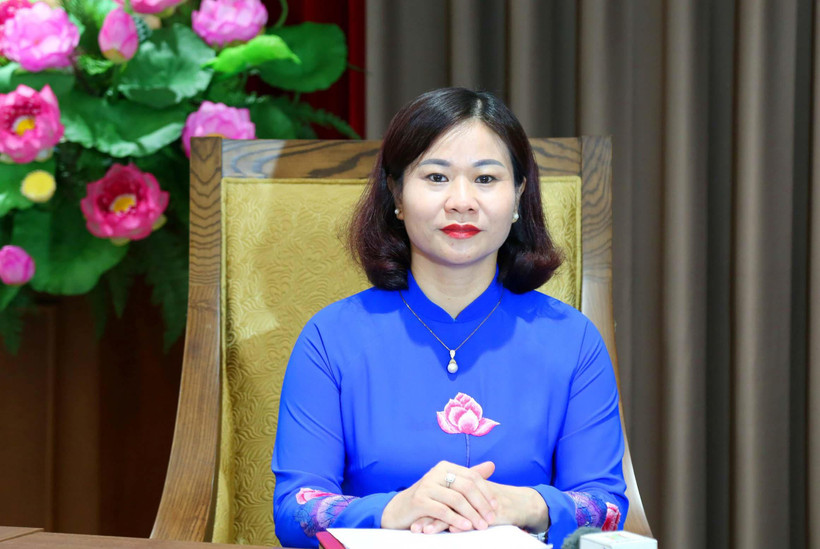 Phó Bí thư Thường trực Thành ủy Hà Nội Nguyễn Thị Tuyến. (Ảnh: TTXVN phát)