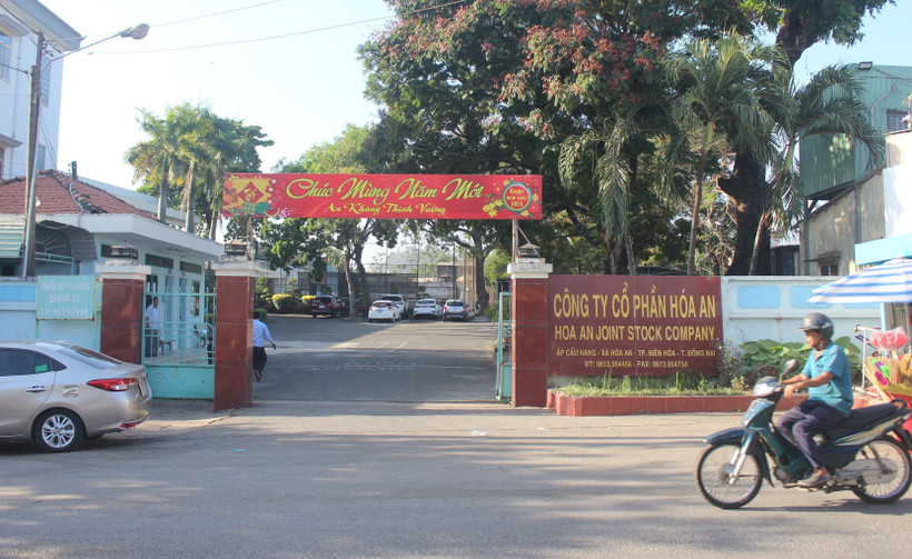 Trụ sở Công ty Cổ phần Hóa An. (Ảnh: Công Phong/TTXVN)