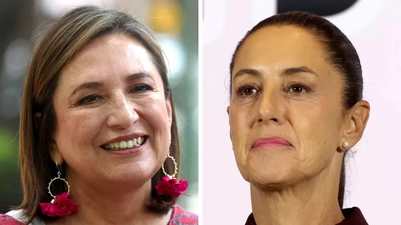 Hai ứng cử viên Xochitl Galvez (trái) và Claudia Sheinbaum. (Nguồn: Getty Images/Reuters) 