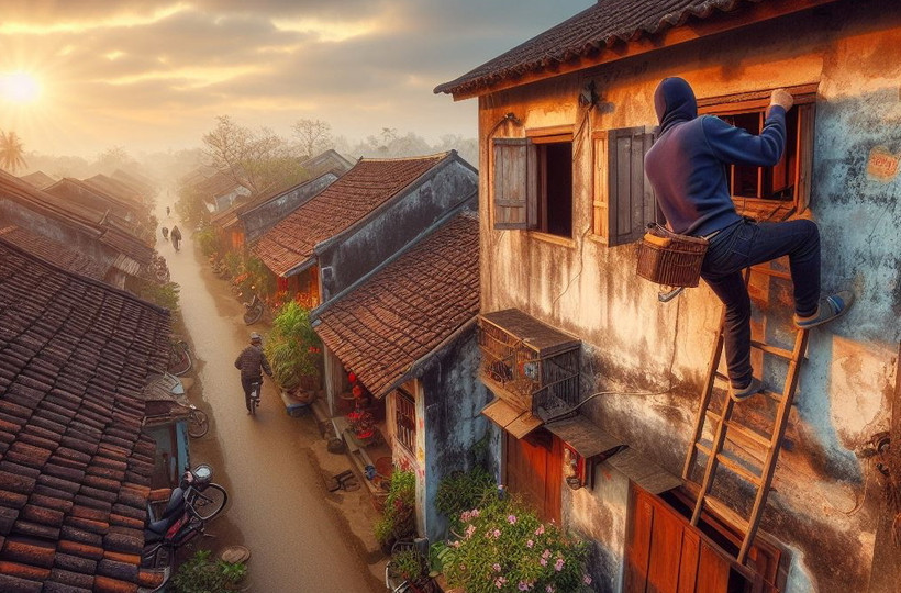 Tháng Chạp là tháng dễ xảy ra trộm cắp nhất trong năm nên người xưa gọi là "tháng củ mật" (Ảnh minh họa: AI)